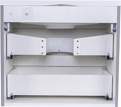 Style Line Мебель для ванной Бергамо Мини 60 подвесная серая Люкс антискрейтч Plus – фотография-5